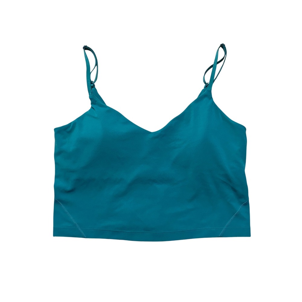Lululemon Align Cropped Cami Tank Top *Light Support, A/B Cup STORM TEAL Size 10